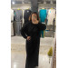 Women's Plus Size Knitwear Black Dress