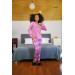Women's Fuchsia Combed Cotton Pajama Set