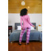 Women's Fuchsia Combed Cotton Pajama Set