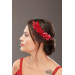 Red Special Design Bridal Hair Accessory