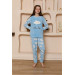 Girl's Welsoft Polar Blue Pajama Set
