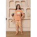 Girl's Welsoft Polar Orange Pajama Set