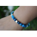 Blue Agate Bracelet Natural Stone