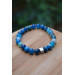 Blue Agate Bracelet Natural Stone