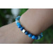 Blue Agate Bracelet Natural Stone