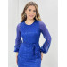 Tulle Sequin Design Dress Saks Blue