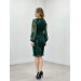 Tulle Sequin Design Dress Emerald Green