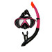 51701-T-Bfs Pink Black Mask Snorkel Set