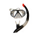 A-51701-T-Blbs Black Gray Mask Snorkel Set