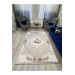 Pink Velvet Rug Case With Ornaments And Flowers