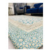Blue Plush Carpet Cover With Elegant Decorations