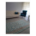 Blue Turkish Carpet Cover With Elegant Velvet Decorations