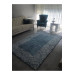 Modern Blue Carpet Cover With Silk Frame Decoration