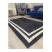 Black Silk Carpet Cover With White Border