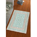 Silk Velvet Light Blue Color Tile Pattern Elastic Carpet Cover