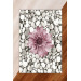 Silk Velvet Gray Colored Flower Pattern Elastic Carpet Cover On Stone