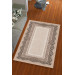Silk Velvet Dusty Rose Color Frame Pattern Elastic Carpet Cover