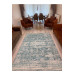 Blue Silk Patterned Carpet Cover