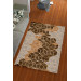 Silk Velvet Brown Color Pyramid Pattern Elastic Carpet Cover