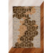 Silk Velvet Brown Color Pyramid Pattern Elastic Carpet Cover