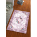 Silk Velvet Lilac Colored Core Pattern Elastic Carpet Cover