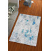 Silk Velvet Blue Gray Color Striped Pattern Elastic Carpet Cover