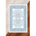 Silk Velvet Blue Color Ottoman Pattern Elastic Carpet Cover