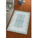 Silk Velvet Blue Color Waterway Pattern Elastic Carpet Cover
