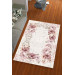 Silk Velvet Pink Color Big Flower Pattern Elastic Carpet Cover