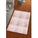 Silk Velvet Pink Color Striped Pattern Elastic Carpet Cover