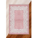 Silk Velvet Pink Color Waterway Pattern Elastic Carpet Cover