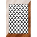 Silk Velvet Black White Color Cup Pattern Elastic Carpet Cover