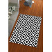 Silk Velvet Black Color Square Pattern Elastic Carpet Cover