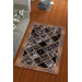 Silk Velvet Black Color Marble Pattern Elastic Carpet Cover