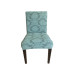 Blue Decorative Jacquard Chair Cover With Elastic