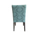 Blue Decorative Jacquard Chair Cover With Elastic