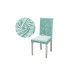 Turquoise Velor Dining Table Chair Cover