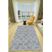Classic Light Blue Patterned Carpet