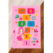 Non Slip Base Colorful Childrens Theme Pattern Decorative Carpet