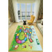 Non Slip Base Children's Sports Themed Game Pattern Decorative Carpet