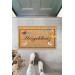 Welcome Written Doormat With Butterflies Flying