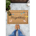 Welcome Written Doormat With Butterflies Flying