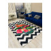 Modern Velor Rug With A Flamingo And Flower Pattern