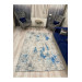 Gray And Blue Velor Rug Cover