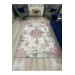 Modern Gray Velvet Carpet Cover With Floral Decorations