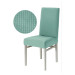 Elasticated Turquoise Check Pattern Chair Cover With Elastic