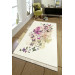 Beige Turkish Rug With Colorful Butterflies