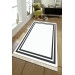 Modern White Turkish Rugs With A Black Frame
