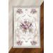 Cream Rug Decorated With Ottoman And Floral Motifs