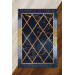 Navy Living Room Carpet With Gradient Colors